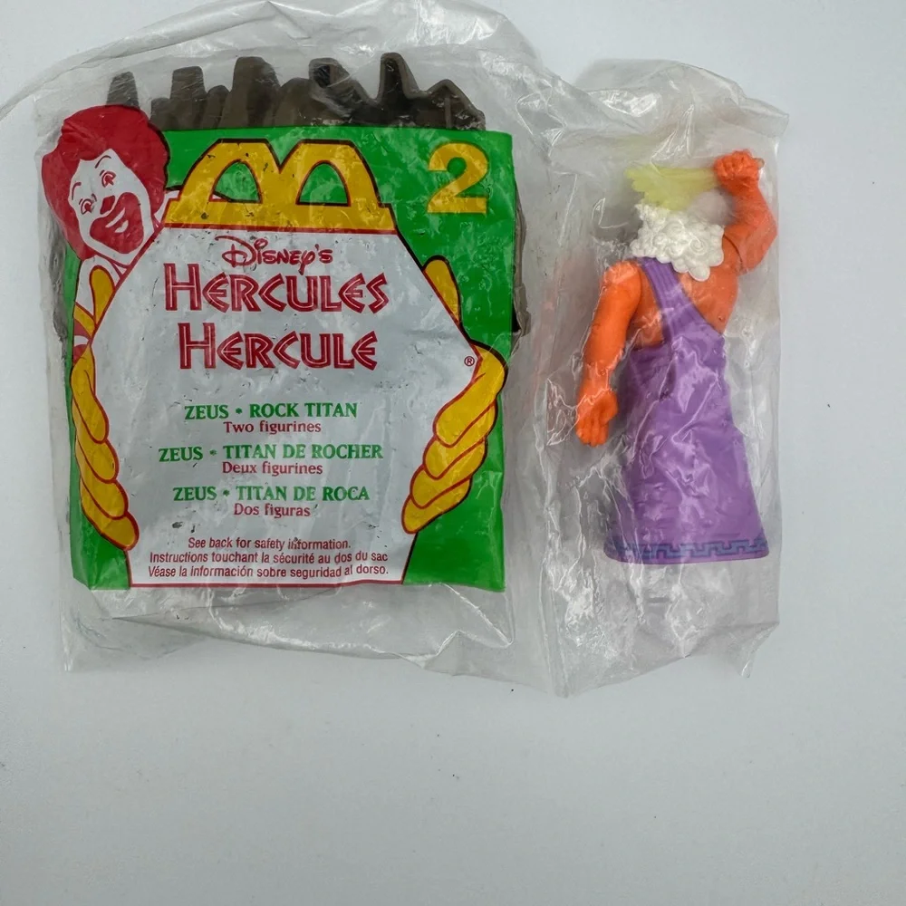 VNTG 1996 Disney Hercules McDonald’s Happy Meal‎ Toy #2 Hercules Zeus SEALED